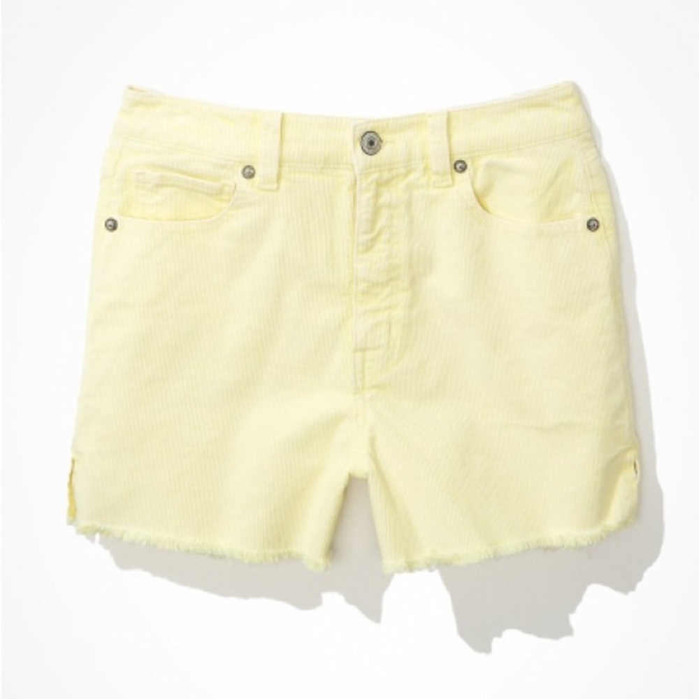 NWT AE Stretch Corduroy Mom Shorts